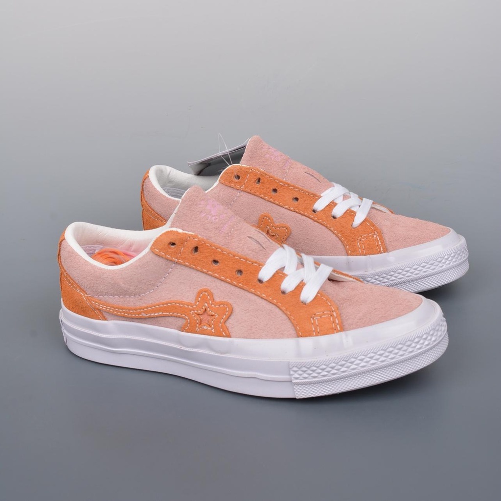 Giày Thể Thao Converse One Star X Golf le Fleur Cổ Thấp Màu Cam Cá Tính Cho Nam Và Nữ