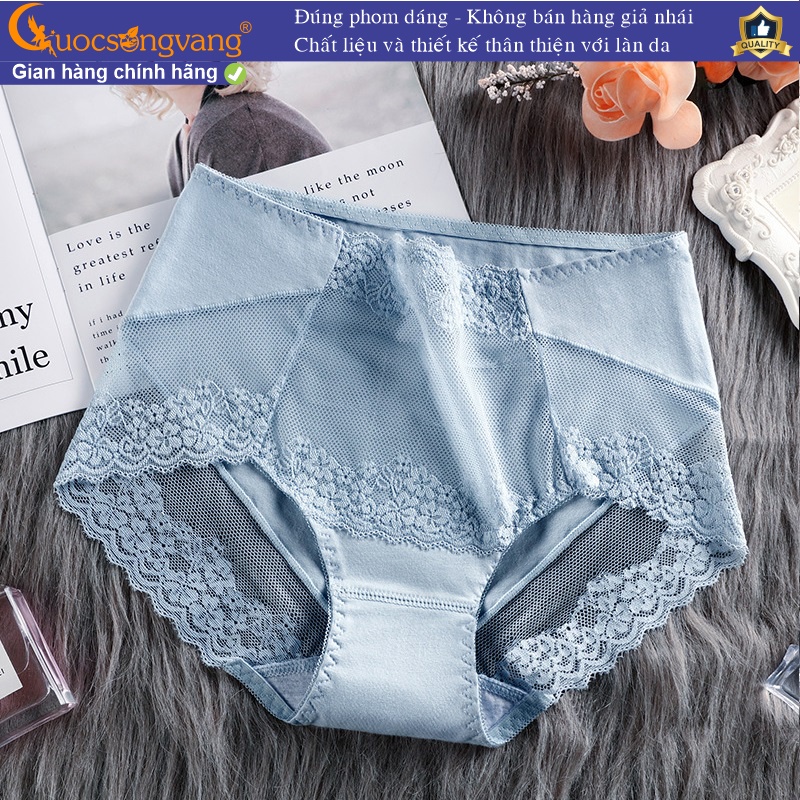 Quần chíp nữ lưới quần lót nữ lưới cotton mã GLDL047