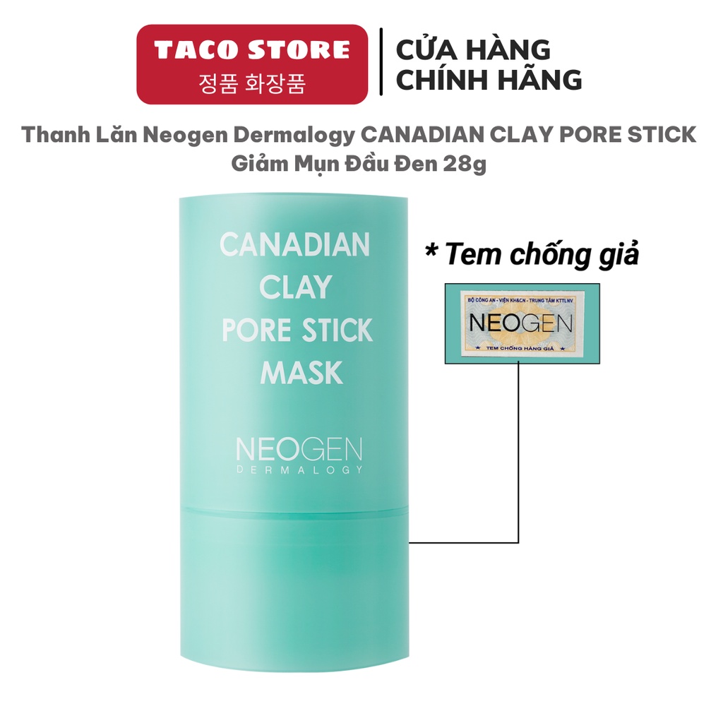 Thanh Lăn Đất Sét Neogen Canadian Clay Pore Stick Mask 28gr