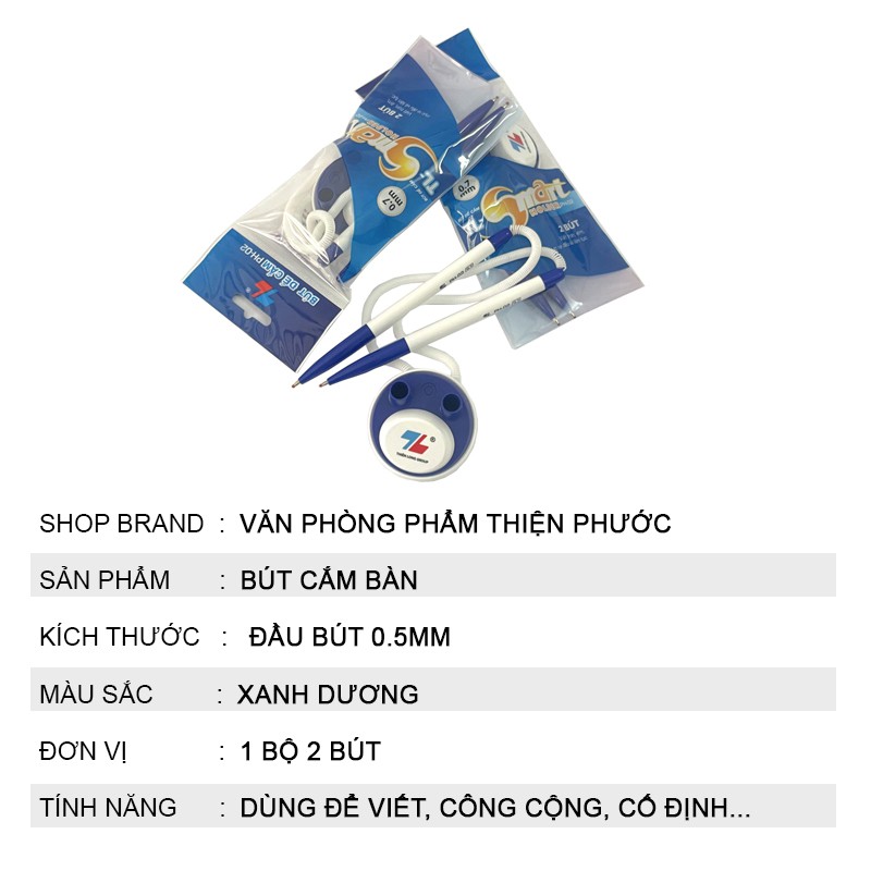 Bút bi cắm đôi Thiên Long để bàn, Dùng cho công ty nơi công cộng THIỆN PHƯỚC
