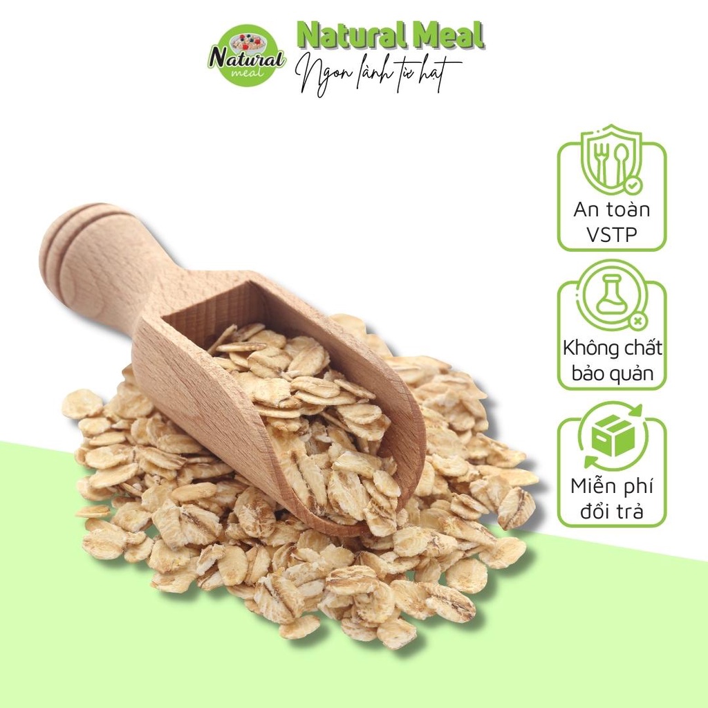 Yến Mạch Úc tươi ăn liền cán dẹt giảm cân ăn kiêng hữu cơ Healthy gói 1Kg - nguyên liệu làm bánh, sinh tố, nấu sữa hạt