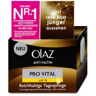 Kem dưỡng da chống nhăn ban ngày Olaz Anti-Falten Pro Vital LSF 15