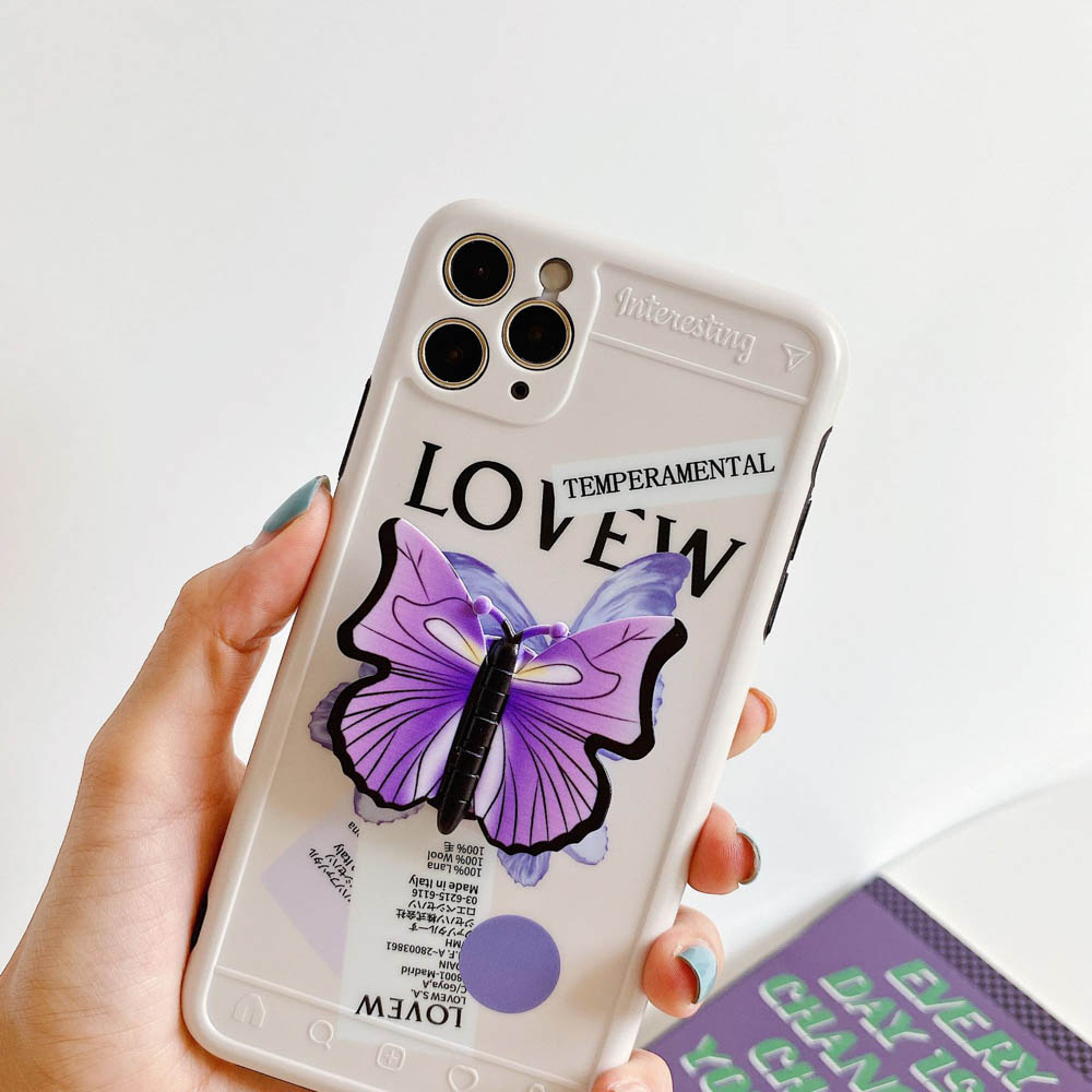 Giá đỡ điện thoại xoay 360 độ hình bướm dễ thương