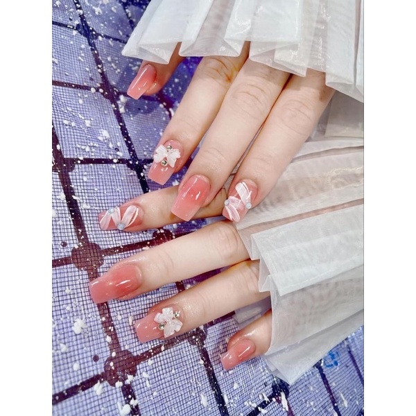 Charm nơ Trang trí nail nhiều màu