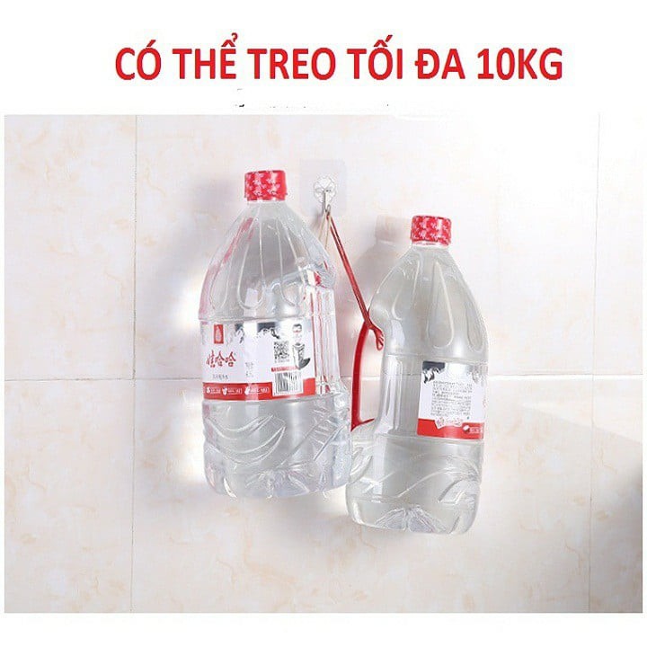 Combo 5 chiếc Móc dán tường siêu dính trong suốt Móc dính tường chịu lực 5kg