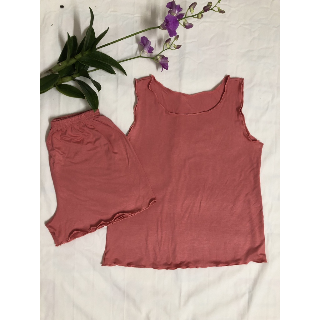 Đồ Bộ Mặc nhà ,đồ bộ thun sát nách, 3 size, 40-65kg, Cotton lụa 4 chiều, mát mịn thấm mồ hôi | BigBuy360 - bigbuy360.vn