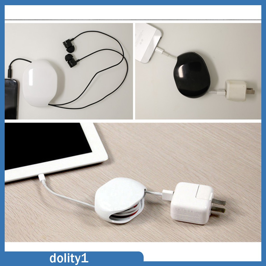 [DOLITY1] Cable Winder Plug Holder Organizer Management Desk Wire Storage Device