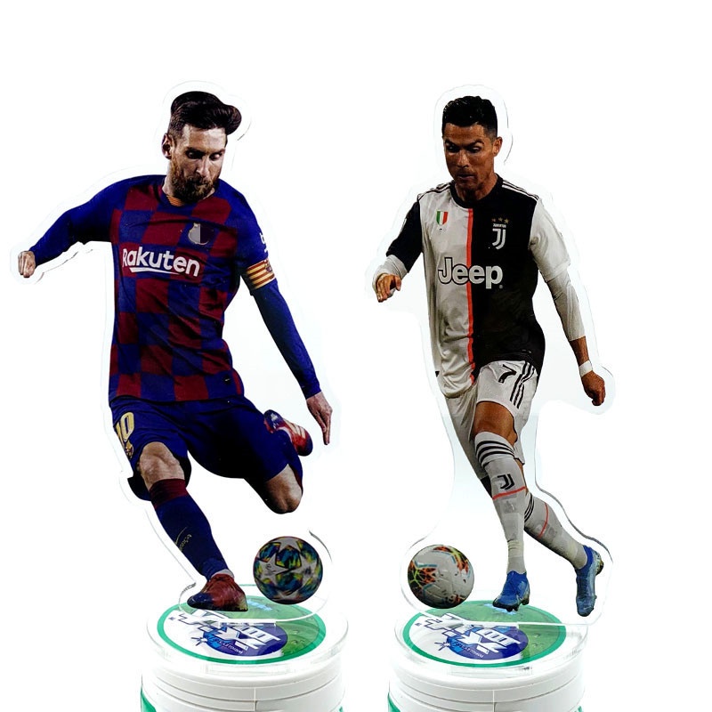 Mô hình nhân vật Messi Ronaldo Hazard bằng acrylic kích thước 15cm trang trí bàn làm việc