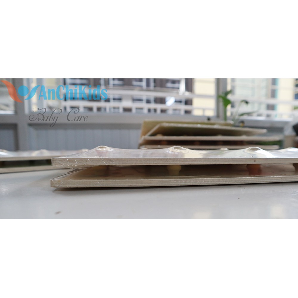 Đồ chơi lắp ráp bằng núm gỗ cho bé - chủ đề kết hợp bảng ghép hình