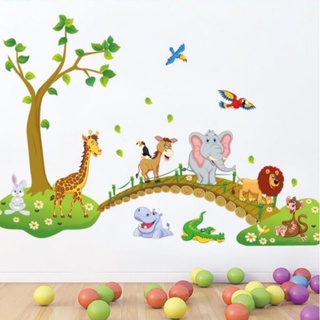 Decal dán tường Bé đi sở thú - HPMABC1041 Zooyoo