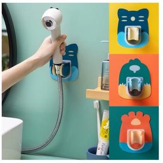 Giá treo vòi sen, đế kẹp vòi sen vòi xịt toilet dán tường bằng nhựa họa tiết hoạt hình 88319