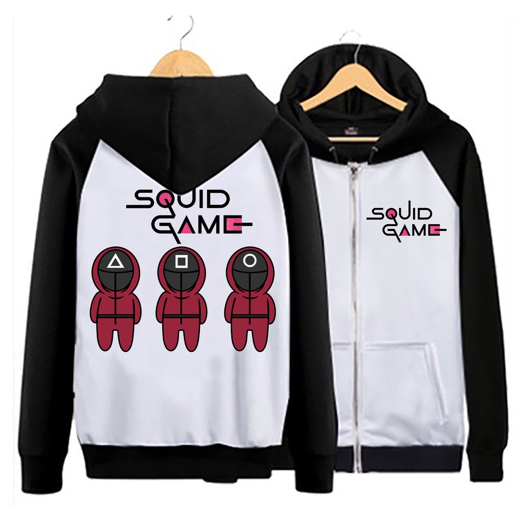 ( SIỂU RẺ) áo khoác nỉ Squid Game, áo khóa nỉ mũ Trò Chơi Con Mực full size