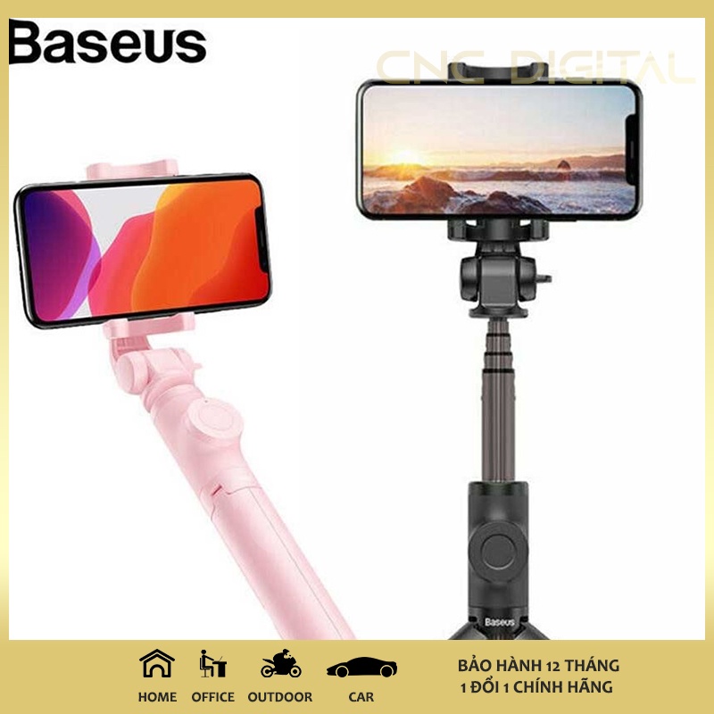 Gậy chụp ảnh tự sướng Bluetooth Tripod Baseus đa năng cao cấp, gậy selfie cao cấp có điều khiển từ xa siêu bền, gọn nhẹ