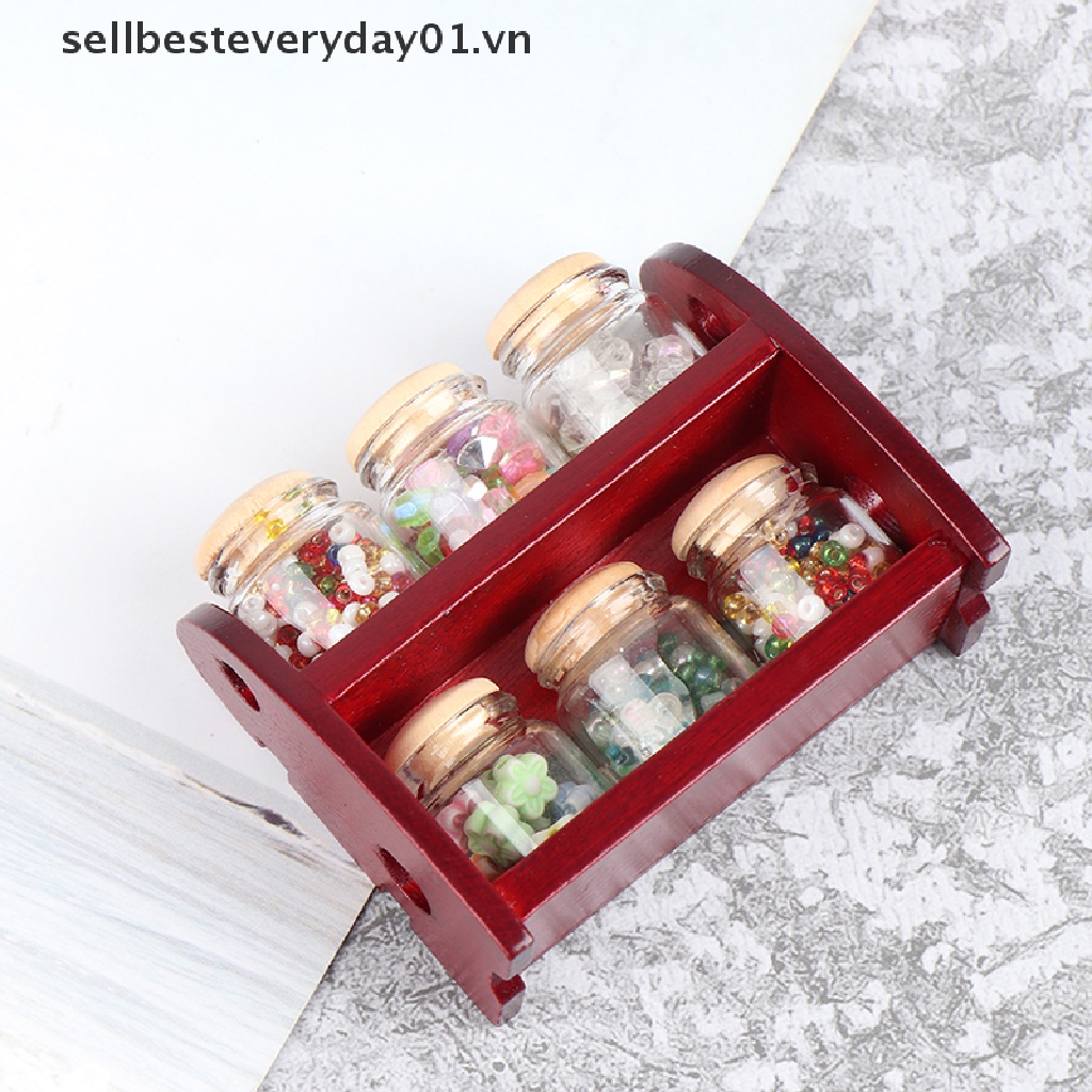 Kệ Gỗ Đựng Gia Vị Đồ Chơi Búp Bê Cỡ 1 / 12