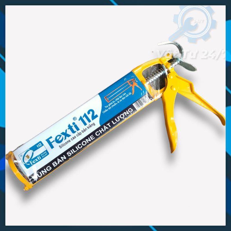 Keo silicone Sealant 112 silicon dán kính đa năng dán hồ cá dán ron khung cửa màu trong - Súng bắn Fixti