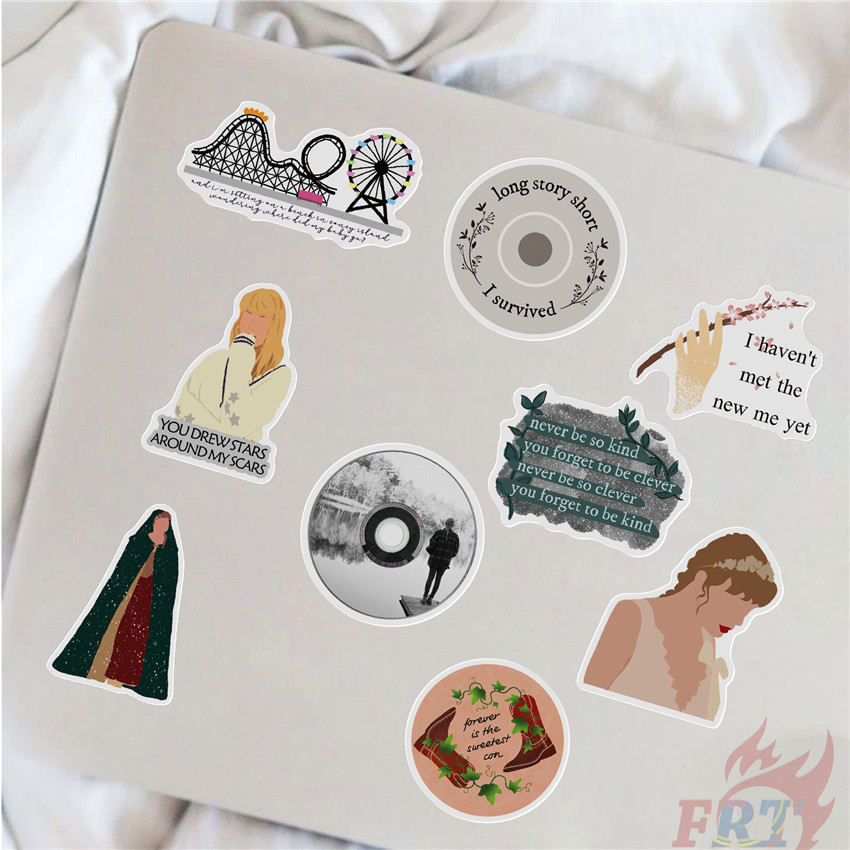 Bộ 50 Miếng Sticker Taylor Swift Folklore Series C - Betty’s Garden Chống Nước Trang Trí Thủ Công Thời Trang