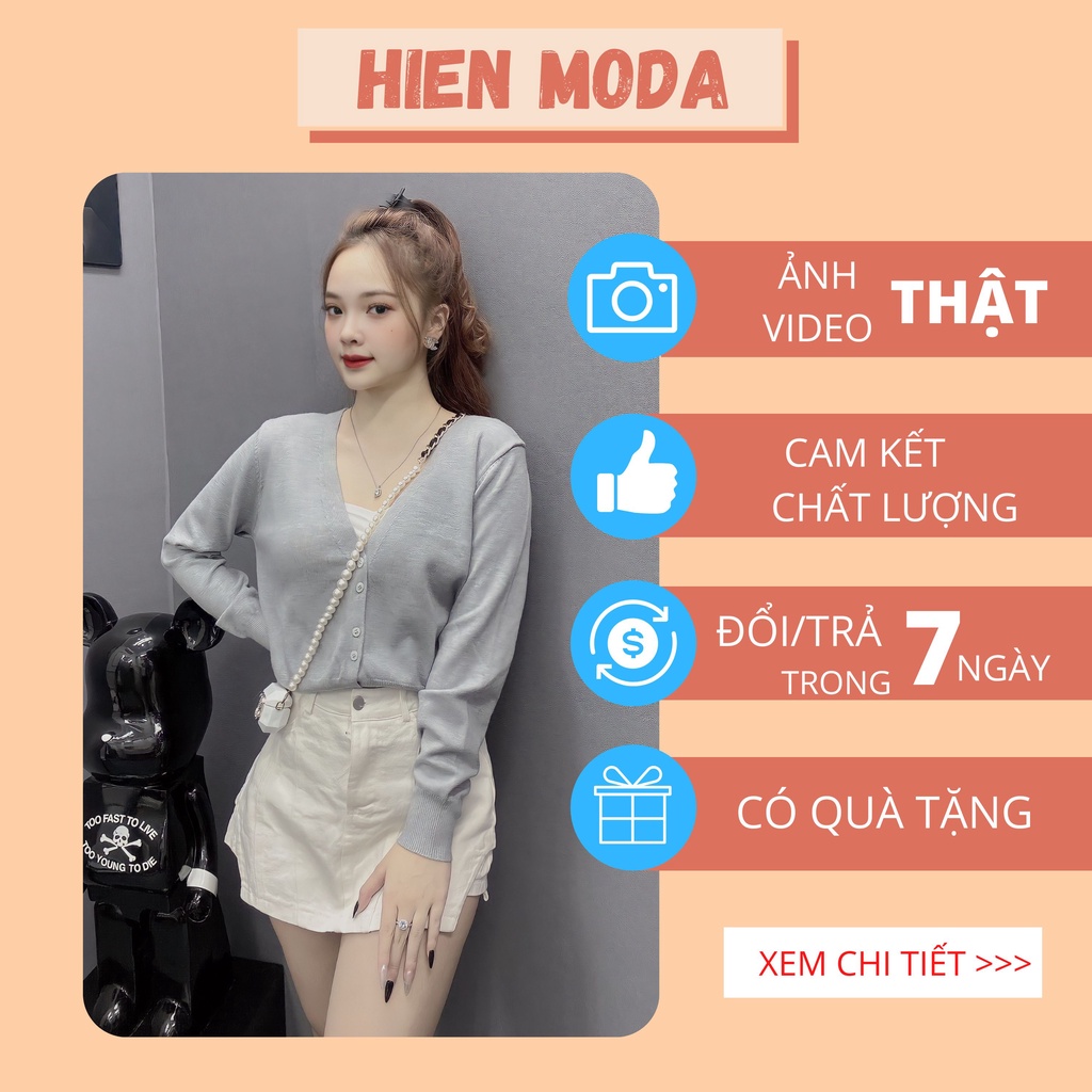 Áo cardigan len trơn dáng ngắn ,áo khoác len nữ mỏng thu đông
