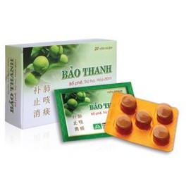 VIÊN NGẬM BẢO THANH (KHÔNG ĐƯỜNG VÀ CÓ ĐƯỜNG) vỉ 5 viên