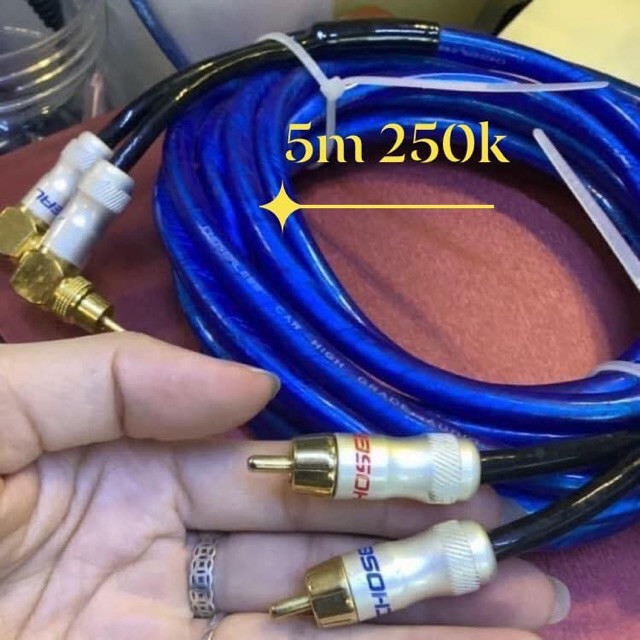 Dây av Audio bãi đầu av hoa sen rca thẳng av công hãng bãi chính hãng CHOSEAL 5m ❤️