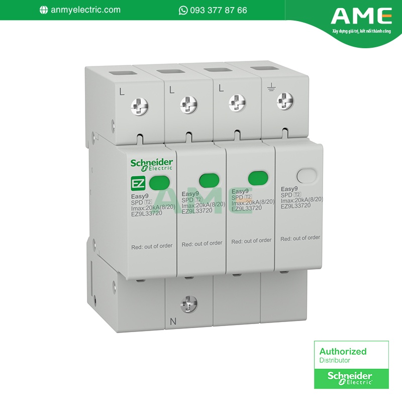 Thiết bị điện Schneider - Easy9 SPD Chống sét lan truyền - Loại 2