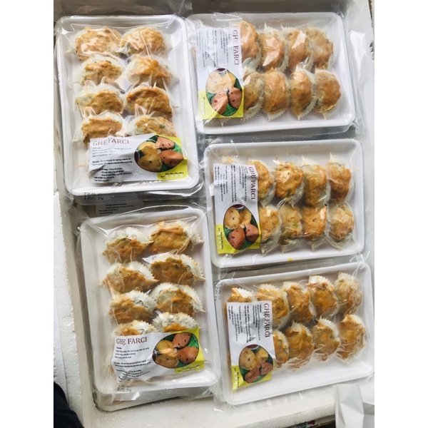 Ghẹ Farci khay 10 mai nặng 300gr