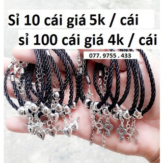Sỉ 10 vòng tay cặp = 50k [ vòng tay ổ khóa + chìa khóa chỉ 5k / cái - sỉ 100 cái giá 4k / cái - 077.9755.433 ]