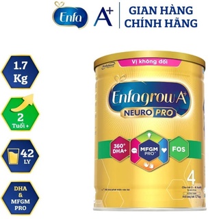 Sữa bột enfagrow a+ neuropro 4 vị không đổi với dưỡng chất dha & mfgm – 1.7kg. date t9.2023