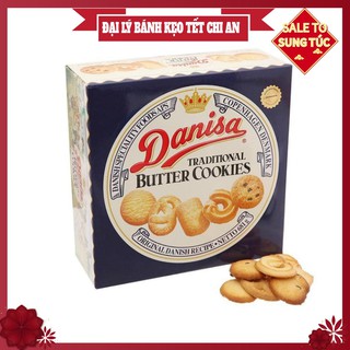 [Quà biếu Tết 2021] Bánh Danisa Hộp Thiếc 200g, 454g, 681g, 908g Có kèm túi xách giấy