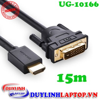 Cáp HDMI to DVI 24+1 dài 15m Ugreen 10166 | Chuyển đổi DVI sang HDMI