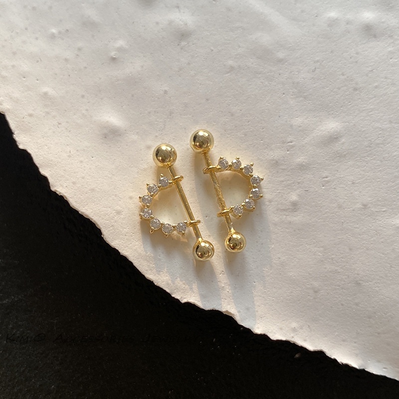 Set Bông Tai Nữ Bông Tai Titan Nữ 1 Bộ Khuyên Xỏ Tai Helix Đính Đá Zircon Không Gây Dị Ứng Thời Trang Cho Nữ