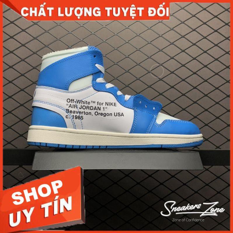 (FREESHIP+HỘP+QUÀ) Giày thể thao AIR JORDAN 1 OFF WHITE Retro High University UNC xanh trắng siêu đẹp cho nam và nữ | BigBuy360 - bigbuy360.vn