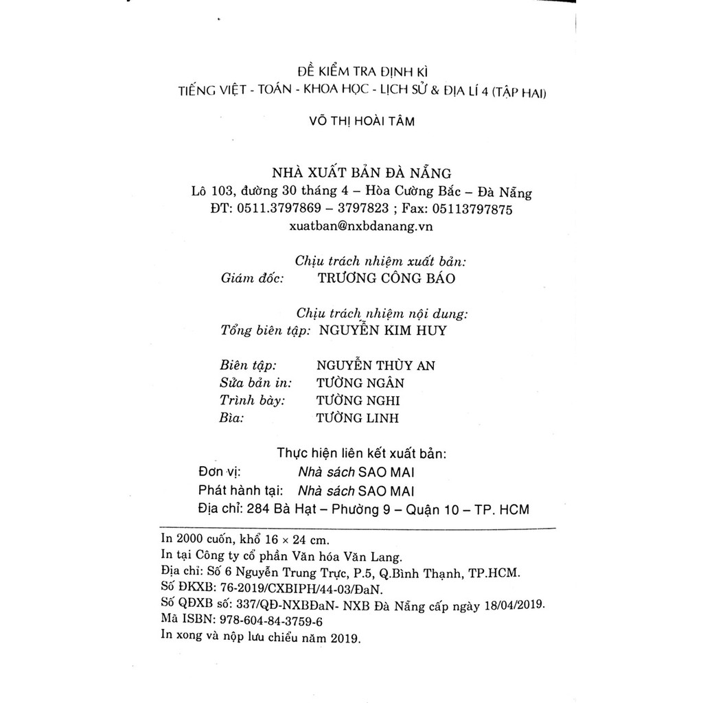 [Mã LT50 giảm 50k đơn 250k] Sách - Đề Kiểm Tra Định Kì Tiếng Việt - Toán - Khoa Học - Lịch Sử - Địa Lí Lớp 4 - Tập 2