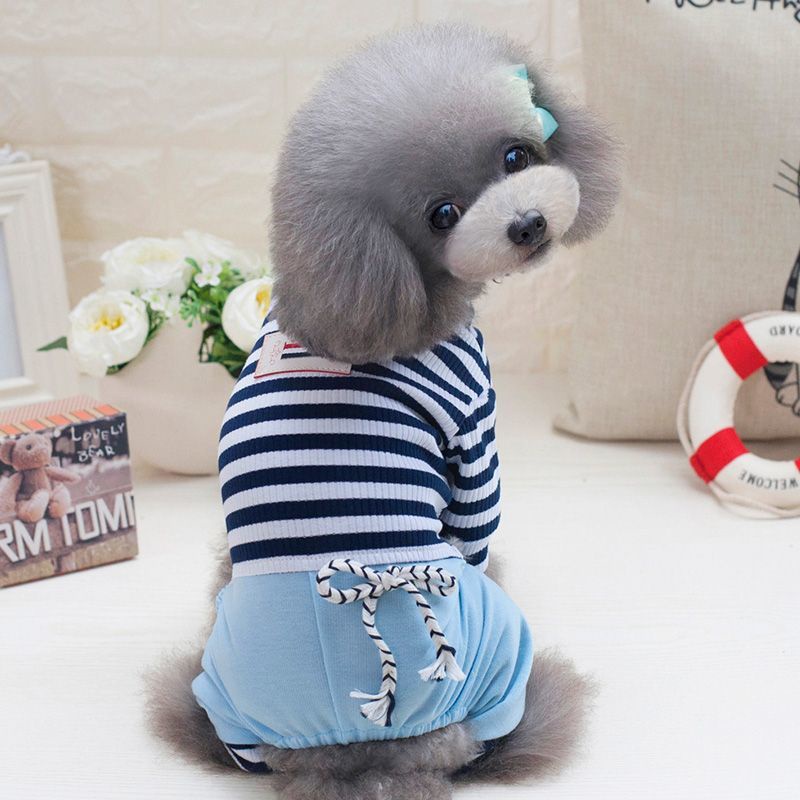 net red dog quần áo mùa hè cotton mỏng Teddy vest máy lạnh phục vụ tại nhà cho chó mèo pajama xuân