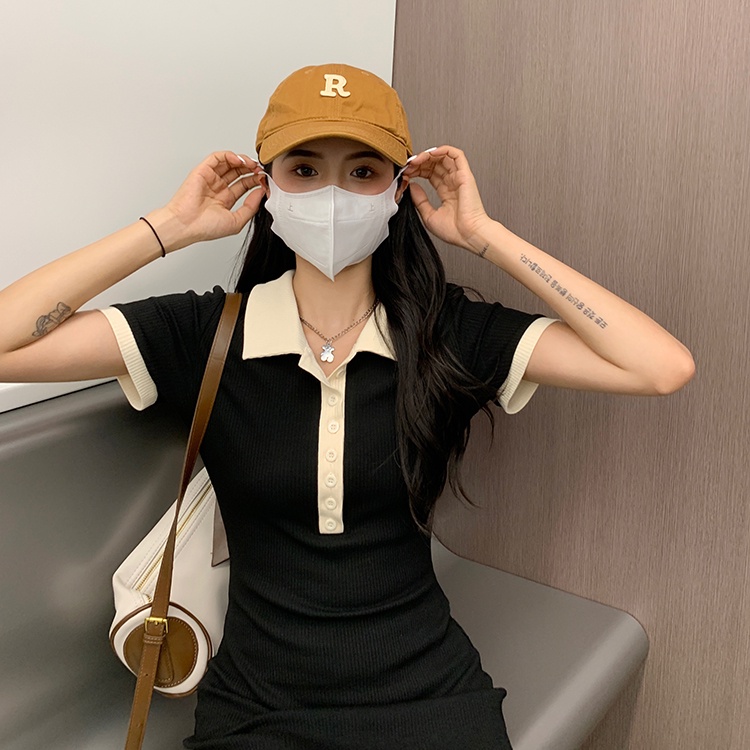 Đầm polo Dáng Ôm Phong Cách Hàn Quốc Thời Trang Mùa Hè Hàng Mới Dành Cho Bạn Nữ