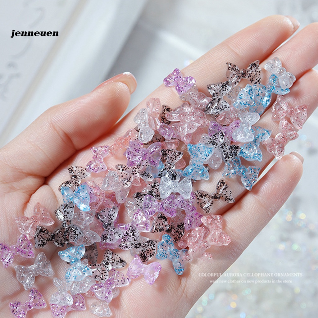 [Hàng mới về] Phụ kiện nơ 3D lấp lánh trang trí móng nghệ thuật