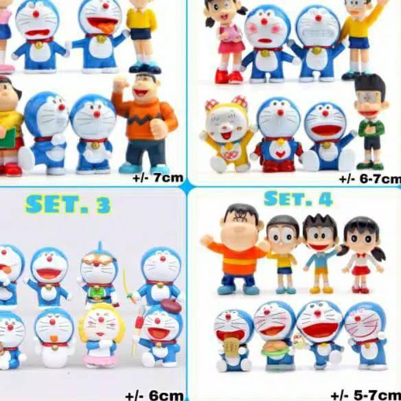 Mô Hình Nhân Vật Phim Doraemon Nobita Shizuka Jaiko Đáng Yêu