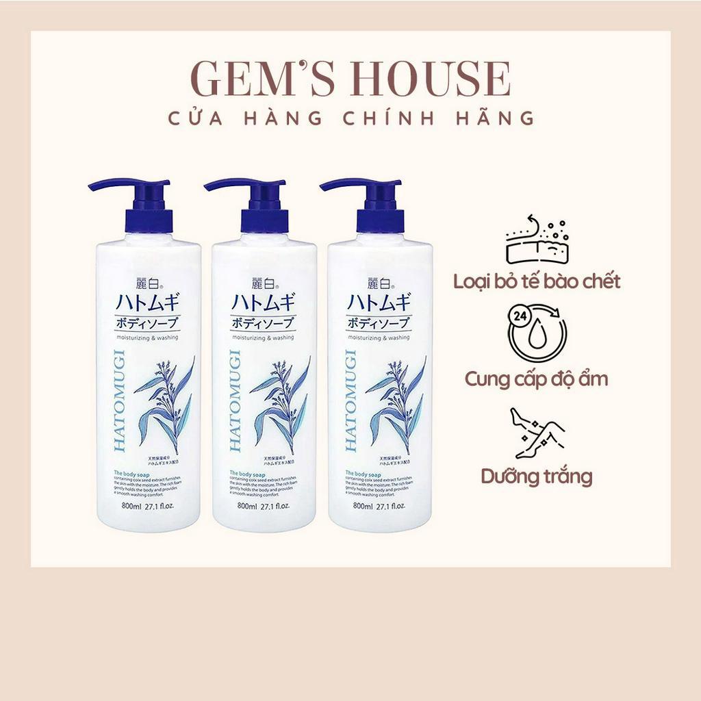 SỮA TẮM TRẮNG DA HATOMUGI MOISTURIZING & WASHING