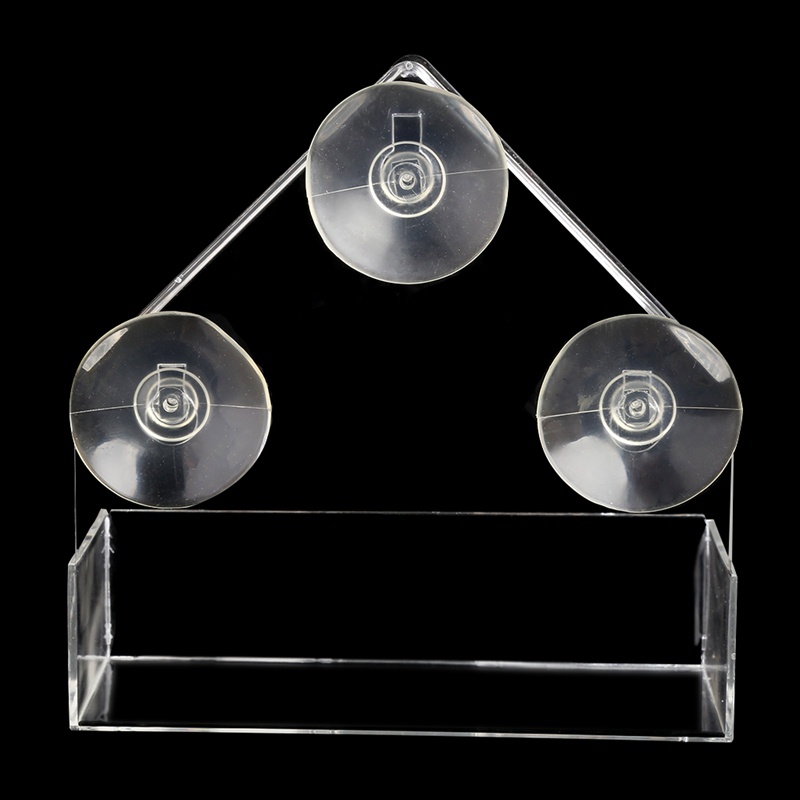 Aoto Dụng Cụ Cho Chim Ăn Acrylic Kích Thước Nhỏ Với Khay Hút Mạnh Trong Suốt