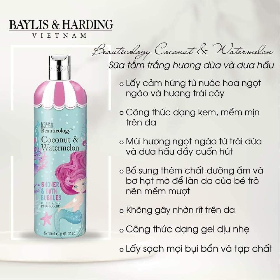 Sữa tắm cao cấp Baylis &amp; Harding body wash hương thơm sang trọng, quyến rũ 500ml