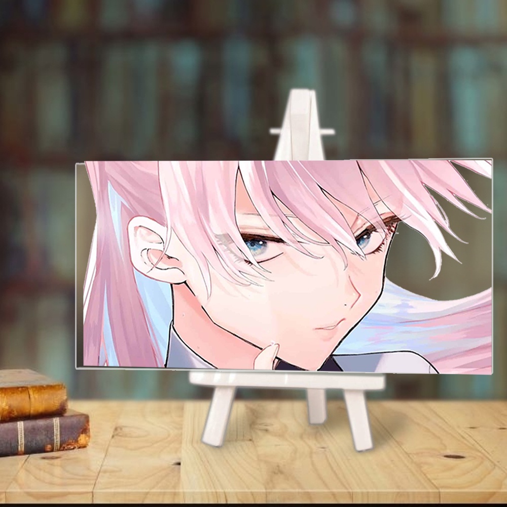 Tranh kính That Girl Is Not Just Cute BẠN GÁI TÔI KHÔNG CHỈ DỄ THƯƠNG anime chibi góc học tập giá gỗ