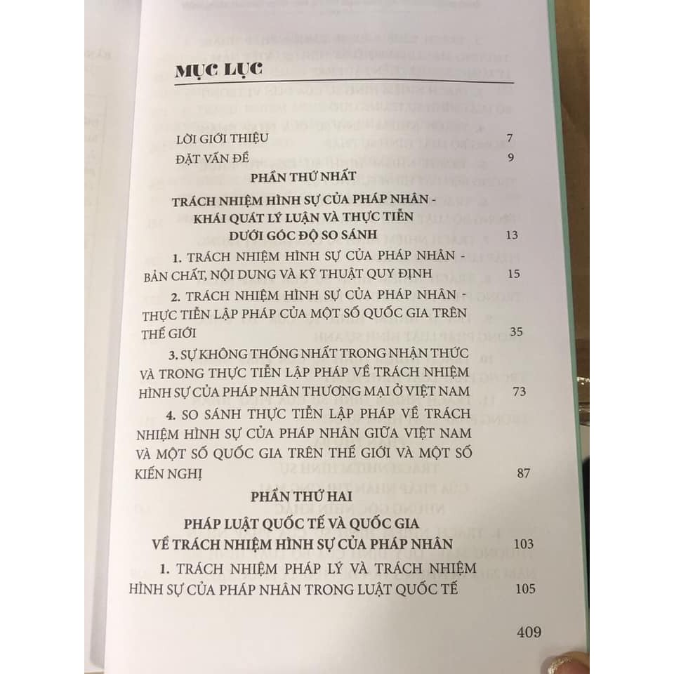 Sách - Trách nhiệm hình sự của pháp nhân thương mại - Nhận thức cần thống nhất?