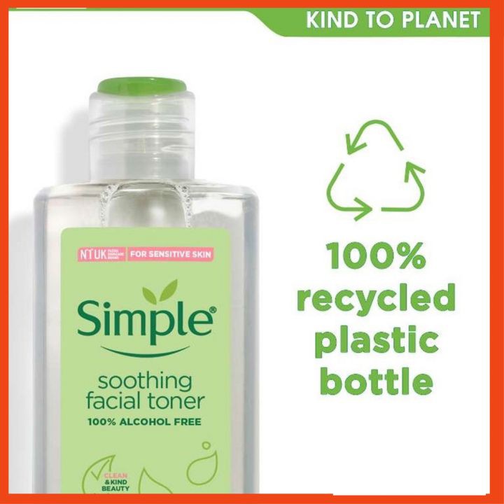 Nước Hoa Hồng Soothing Facial Toner Simple cân bằng ẩm cho da 200ml | BigBuy360 - bigbuy360.vn