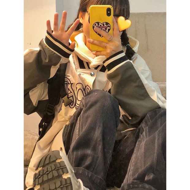 Áo bomber jacket dù 2 lớp 2021, Áo khoác bomber nữ form rộng chất dù thời trang quảng châu unisex | BigBuy360 - bigbuy360.vn