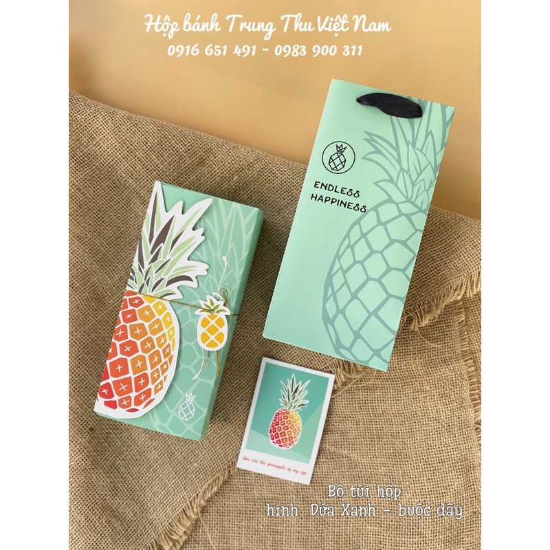 Hộp Dứa Đỏ  Đựng Bánh Kẹo