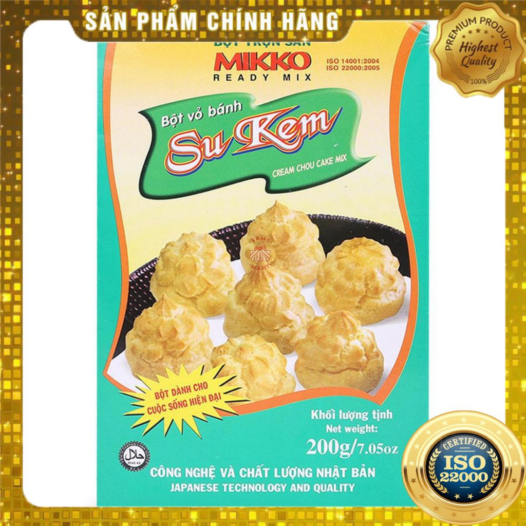 [ Yams Mart ] Bột Bánh Su Kem Mikko Hộp 200G