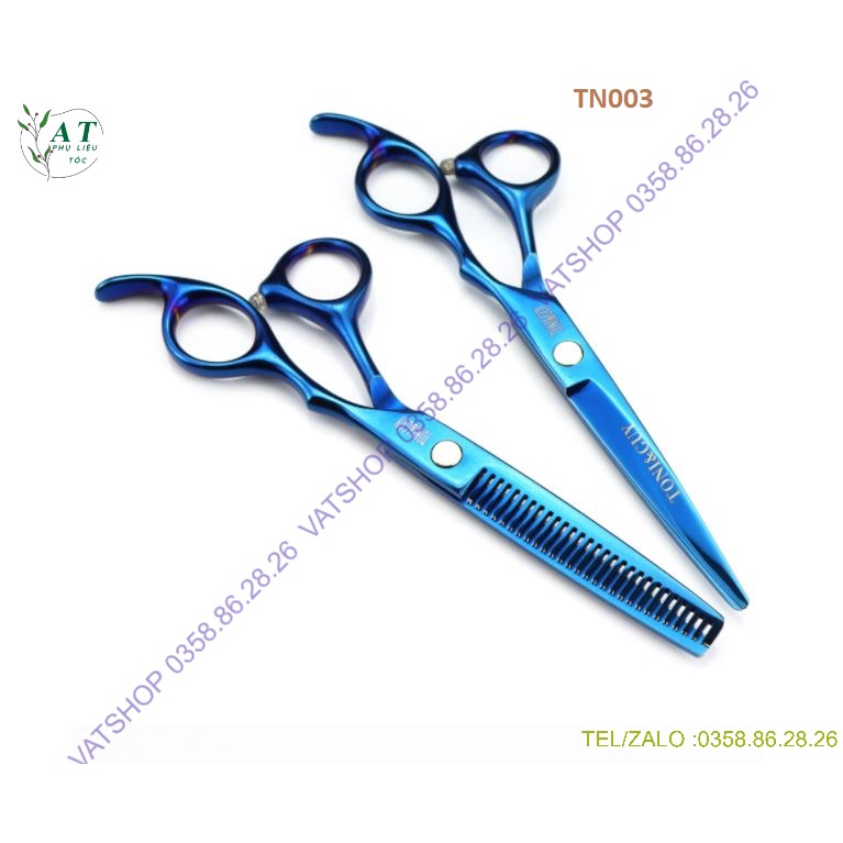 Bộ Kéo Cắt Tóc TONI&GUY 6.0 VAT008 đa màu sắc_Tặng bao da,lược,chỉnh kéo khi mua 1 bộ.