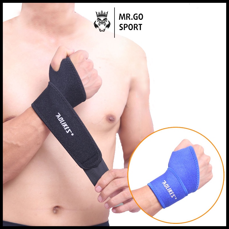 Quấn cổ tay bảo vệ hỗ trợ nẹp xương ống khớp cổ tay Aolikes pressure adjustable wrist support MG16