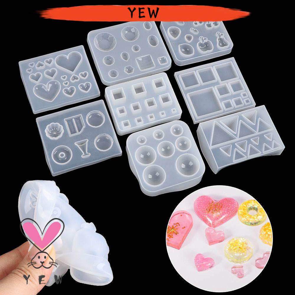 Khuôn Silicone Làm Bông Tai Hình Tam Giác DIY|Khuôn Làm Mặt Vòng cổ/Móc Khóa Bằng Epoxy Trong Suốt