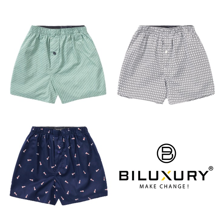 [Mã FAMALLT5 giảm 15% đơn 150K] Biluxury combo quần ngủ nam boxer cotton thoáng mát thun co giãn màu bất kỳ | BigBuy360 - bigbuy360.vn