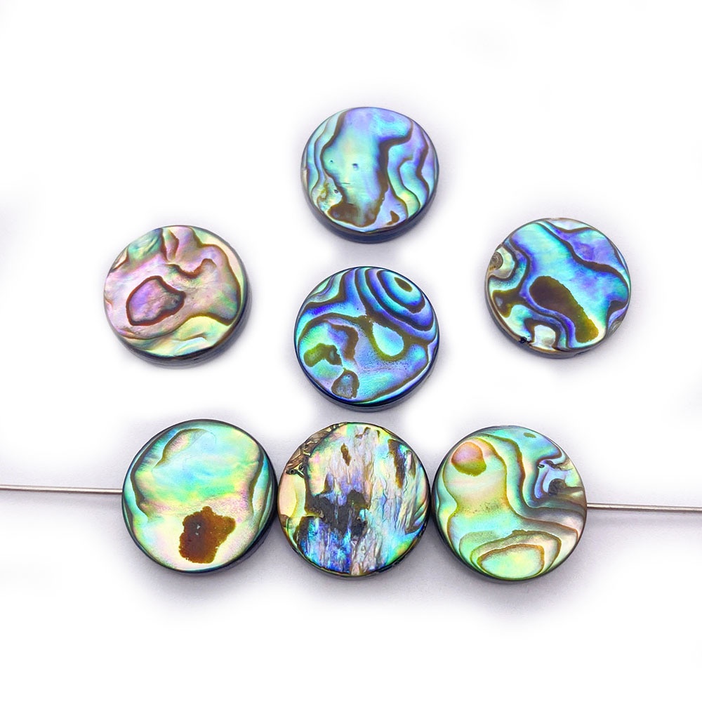 Set 5 Vỏ Sò Tự Nhiên Hình Oval / Vuông / Trái Tim / Giọt Nước Dùng Làm Trang Sức DIY